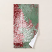 kerstboomgaard | Rode groene en witte XMas-boom Bad Handdoek (Handdoek)