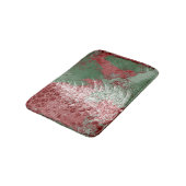 kerstboomgaard | Rode groene en witte XMas-boom Badmat (Gekanteld)