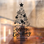 kerstboomgroet Alles op maat Raamsticker (Vel 2)