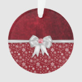 kerstboomgrungeornament met ruby Red Grunge Ornament (voorkant)