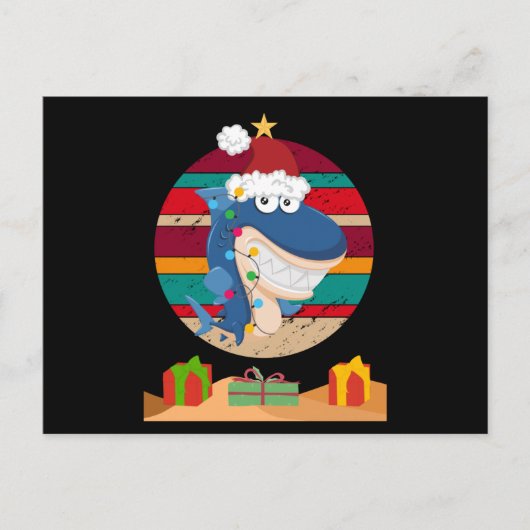 kerstboomhaai briefkaart (Voorkant)