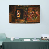 kerstboomhaard spandoek (Beurs)