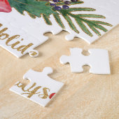 kerstboomhanddruk legpuzzel (Zijkant)