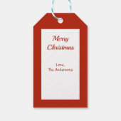 kerstboomhond cadeaulabel (Achterkant)