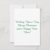 kerstboomkaart bedankkaart (Achterkant)