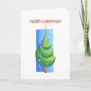 kerstboomkaart feestdagen kaart