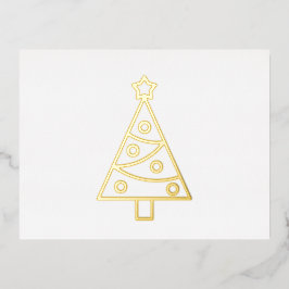 kerstboomkaart Folie feestdag postkaart Feestdagen Briefkaart