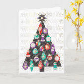 kerstboomkaart kaart (Gele Bloem)