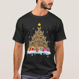 kerstboomkat met bengaalse kat t-shirt
