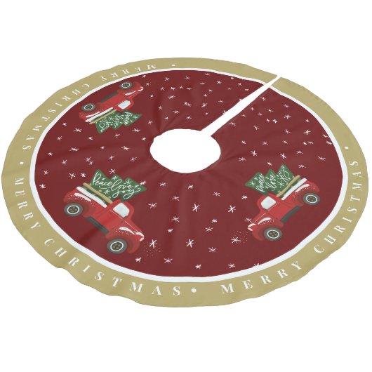  kerstboomkikkerkirt geborsteld polyest kerstboom rok (Gekanteld)