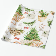 kerstboomkleur Wrapppapier