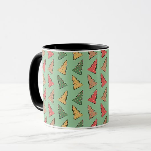 kerstboomkoekjes mok (Voorkant links)