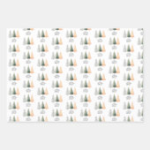 kerstboomkoorts inpakpapier vel (Voorkant)