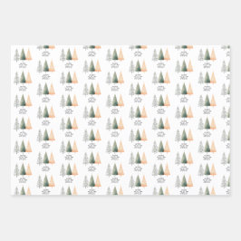 kerstboomkoorts inpakpapier vel