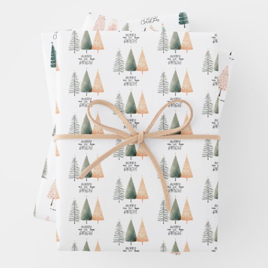 kerstboomkoorts inpakpapier vel (In situ)