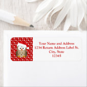 kerstboomkor met Santa Hat Etiket (Insitu)