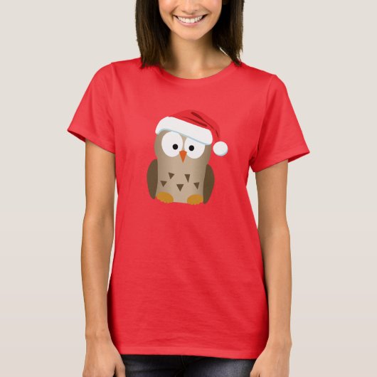 kerstboomkor met Santa Hat T-shirt (Voorkant)