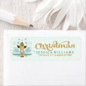 kerstboomkorren, gebell en groot design etiket (Insitu)