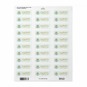 kerstboomkorren, gebell en groot design etiket (Full Sheet)