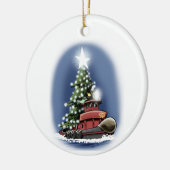 kerstboomkuip keramisch ornament (Links)