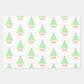 kerstboomkunst inpakpapier vel (Voorkant 2)