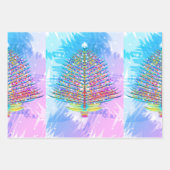 kerstboomkunst inpakpapier vel (Voorkant)