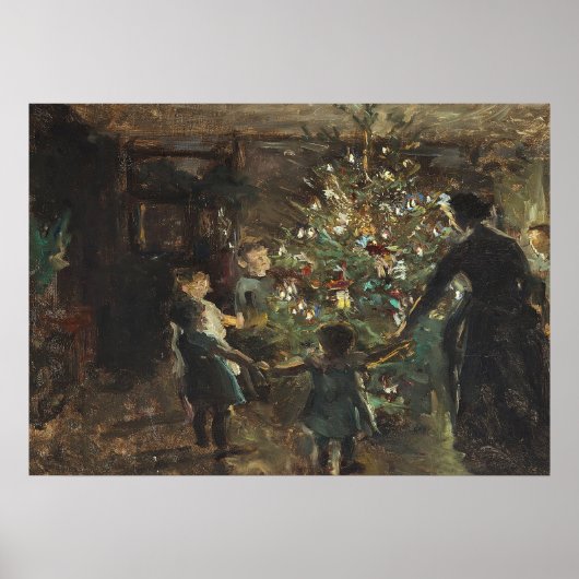  kerstboomkunst poster (Voorkant)