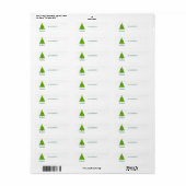 kerstboomlabel etiket (Full Sheet)