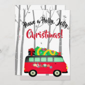 kerstboomlevering Van kerstkaart (Voorkant / Achterkant)