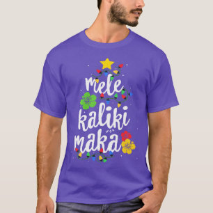 Kerstboomlicht Mele Kalikimaka Tropical Hawa T-shirt