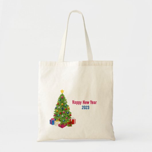 kerstboommonogram Canvas tas (Voorkant)