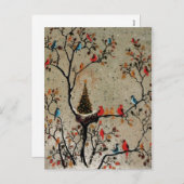 Kerstboomnest ~ Briefkaart (Voorkant / Achterkant)