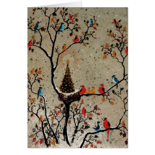 Kerstboomnest ~ Kaart (Voorkant)