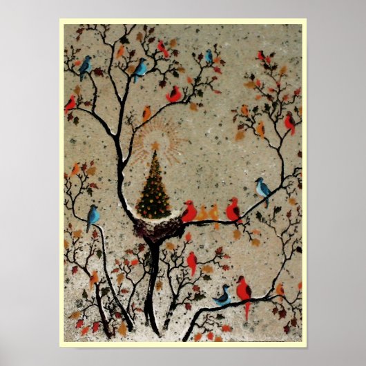 Kerstboomnesten ~ Print Poster (Voorkant)