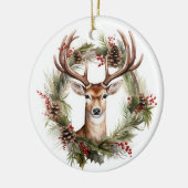 Kerstboomornament Herten Keramisch Ornament (Links)