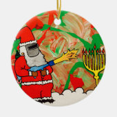 kerstboomornament keramisch ornament (Voorkant)