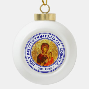 Kerstboomornament Keramische Bal Ornament