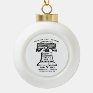 Kerstboomornament Keramische Bal Ornament