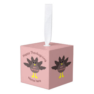 Kerstboomornament met kalkoen voor Thanksgiving Ornament
