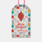 Kerstboomornamenten Kerst  Cadeaulabel (Voorkant)