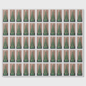 kerstboompapier cadeaupapier (Vlak)