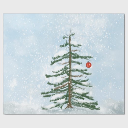 kerstboompapier cadeaupapier (Vlak)