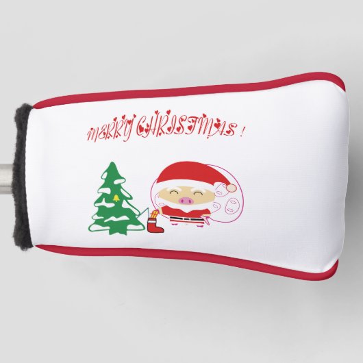 kerstboompapier golfheadcover (Voorkant)