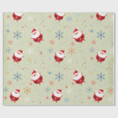 kerstboompapier met  cadeaubonnen cadeaupapier (Vlak)