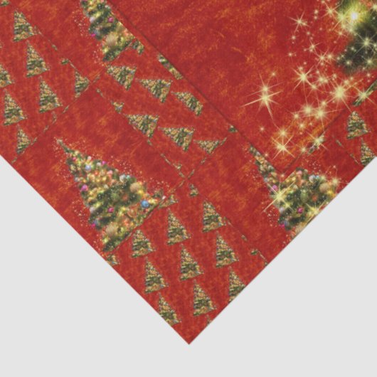 kerstboompapier, met mousserend kerstboompapier tissuepapier (Detail)