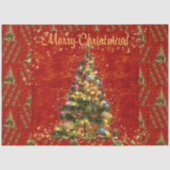 kerstboompapier, met mousserend kerstboompapier tissuepapier (Voorkant)