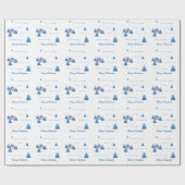 kerstboompapier voor het landschap van Snowy Cadeaupapier (Vlak)