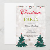 Kerstboompatronen Kaart (Voorkant / Achterkant)