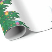kerstboompatroon cadeaupapier (Rol Hoek)