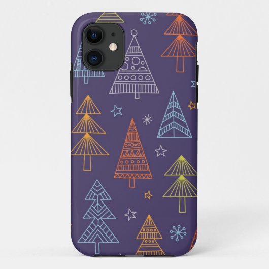 kerstboompatroon Case-Mate iPhone case (Achterkant)